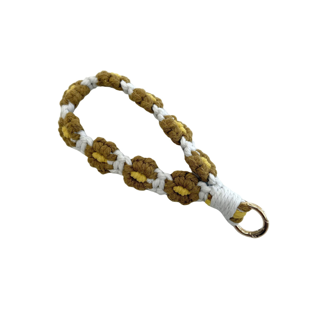 Floral Macrame Keychain Holder Red Blue | Thrascher