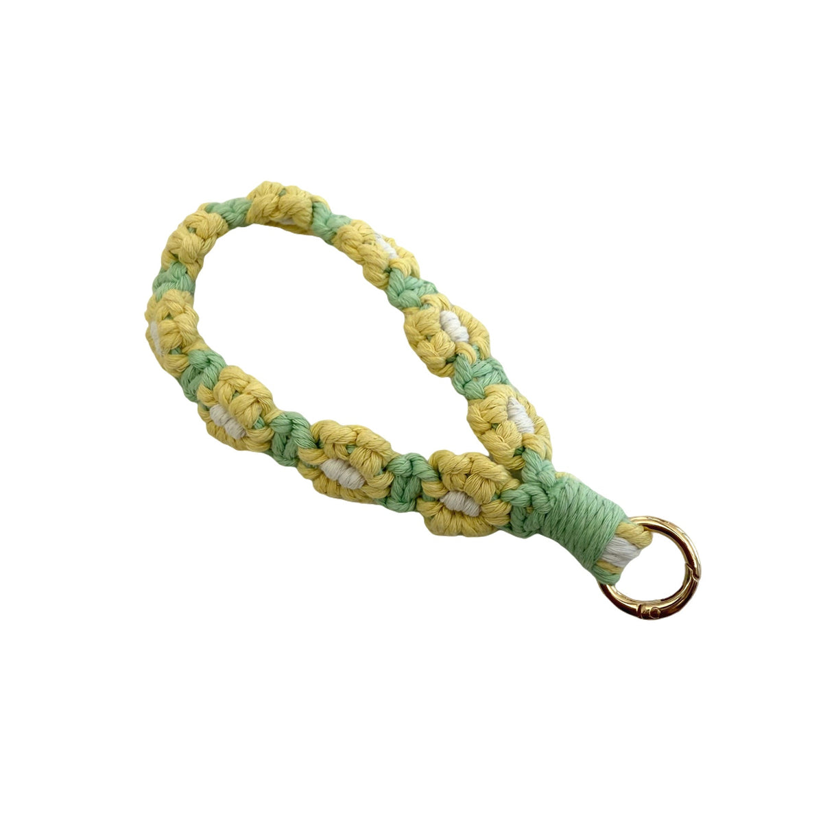 Floral Macrame Keychain Holder Red Blue | Thrascher