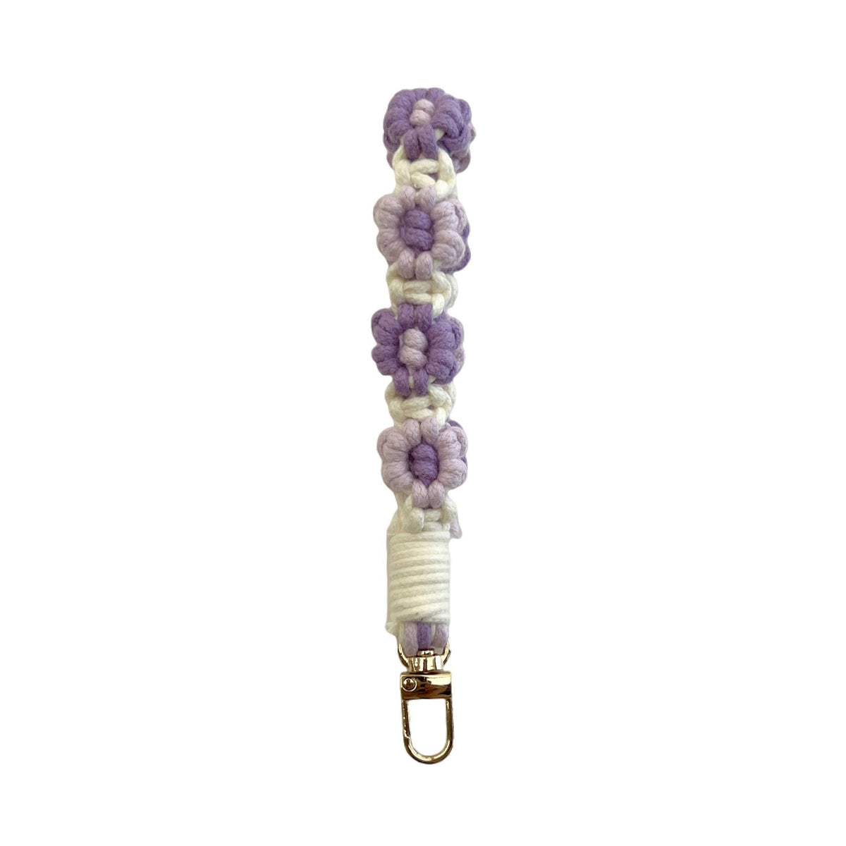 Floral Macrame Keychain Holder Red | Thrascher