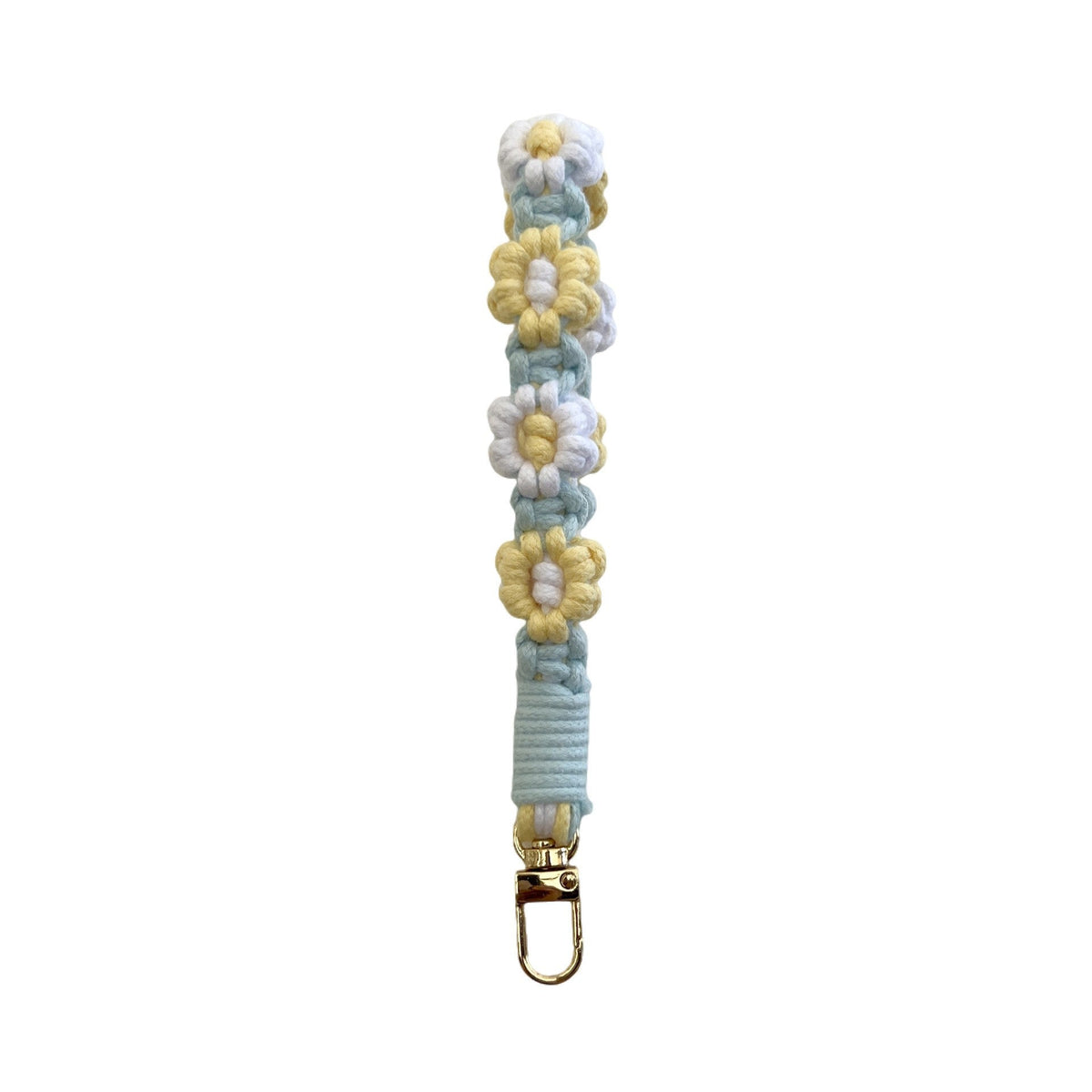 Floral Macrame Keychain Holder Red | Thrascher