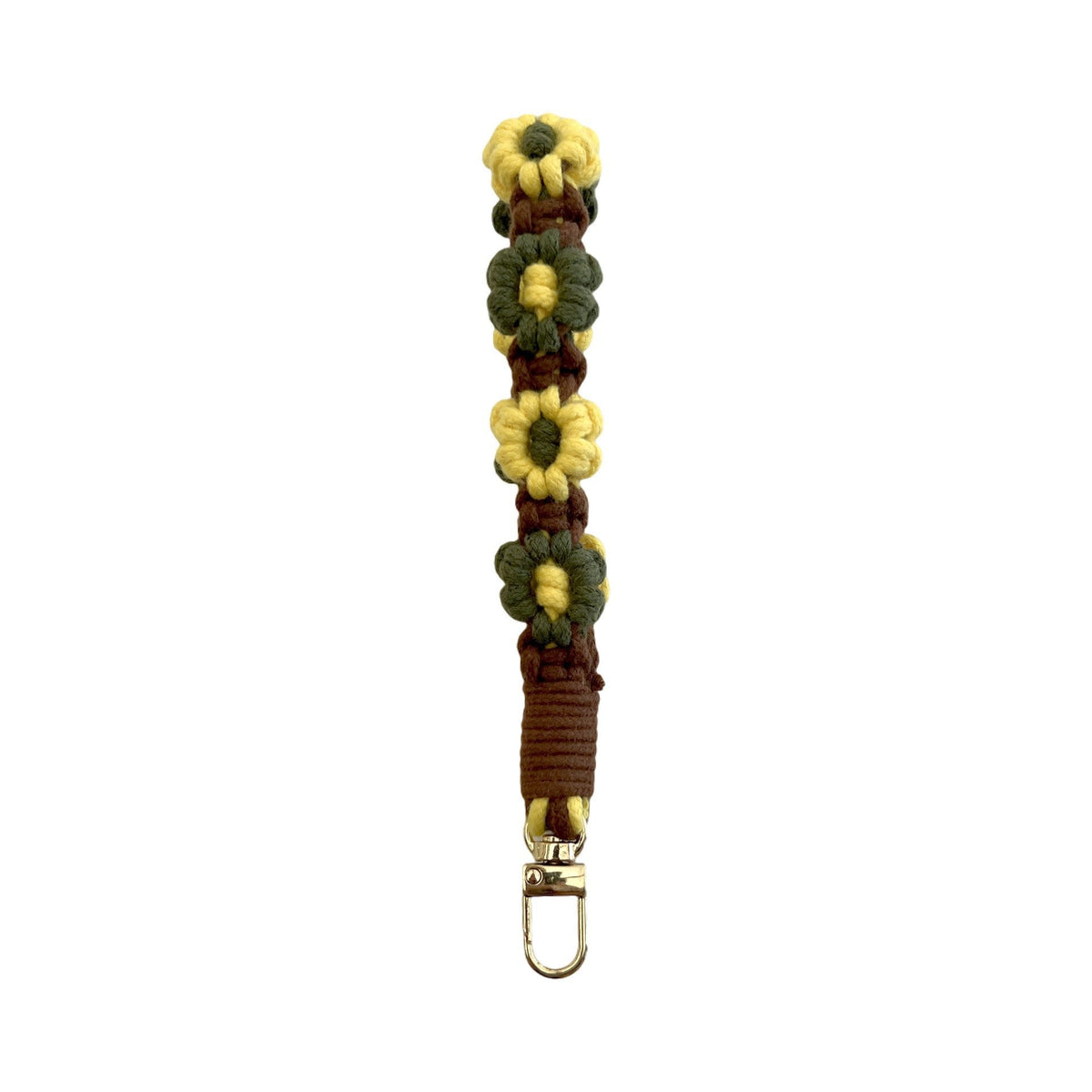 Floral Macrame Keychain Holder Red | Thrascher
