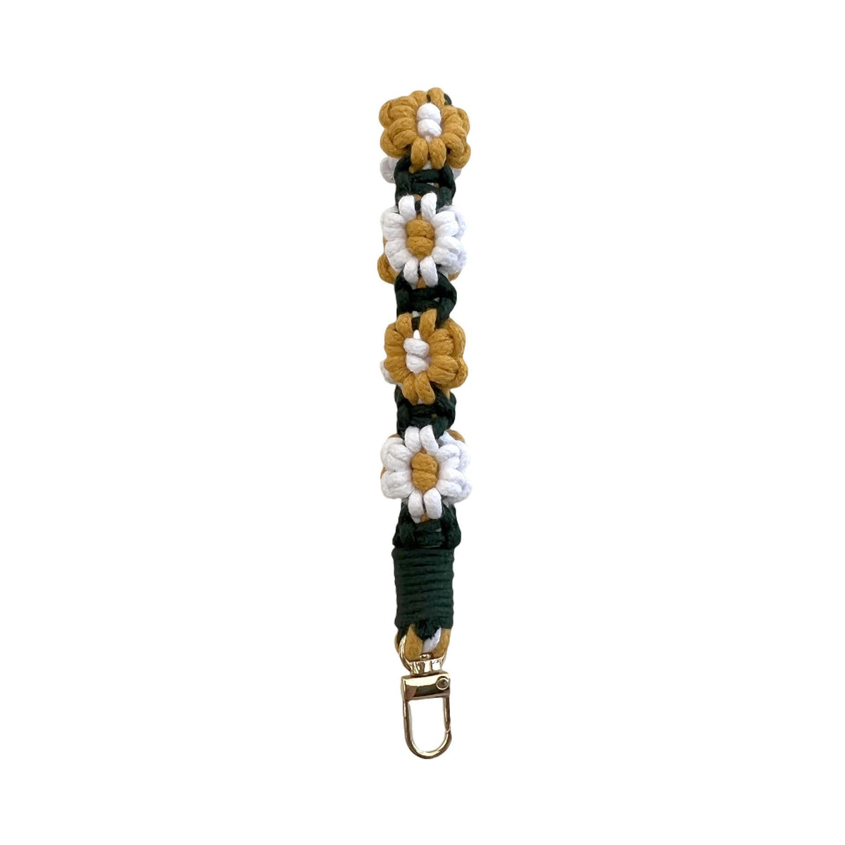 Floral Macrame Keychain Holder Red | Thrascher