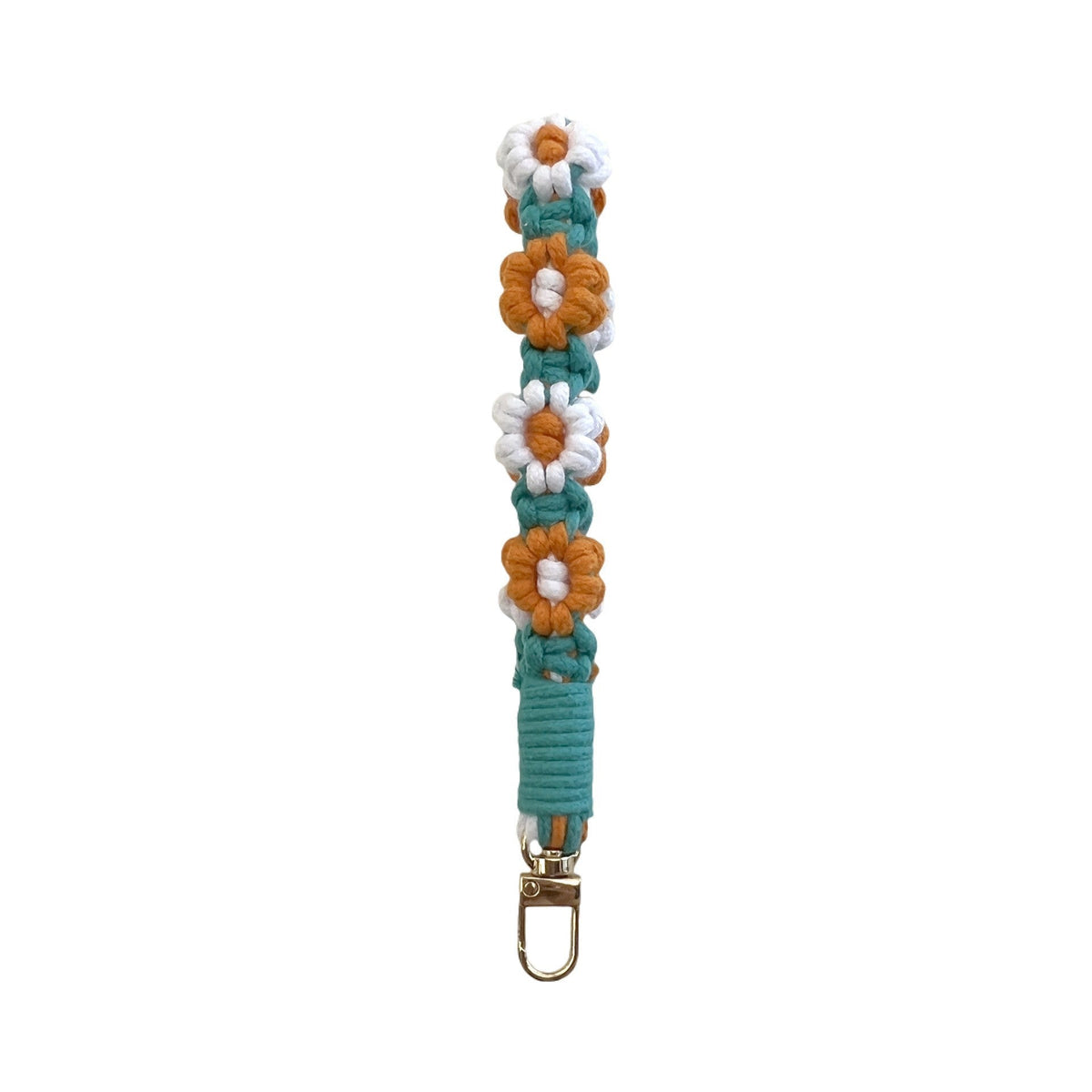 Floral Macrame Keychain Holder Red | Thrascher