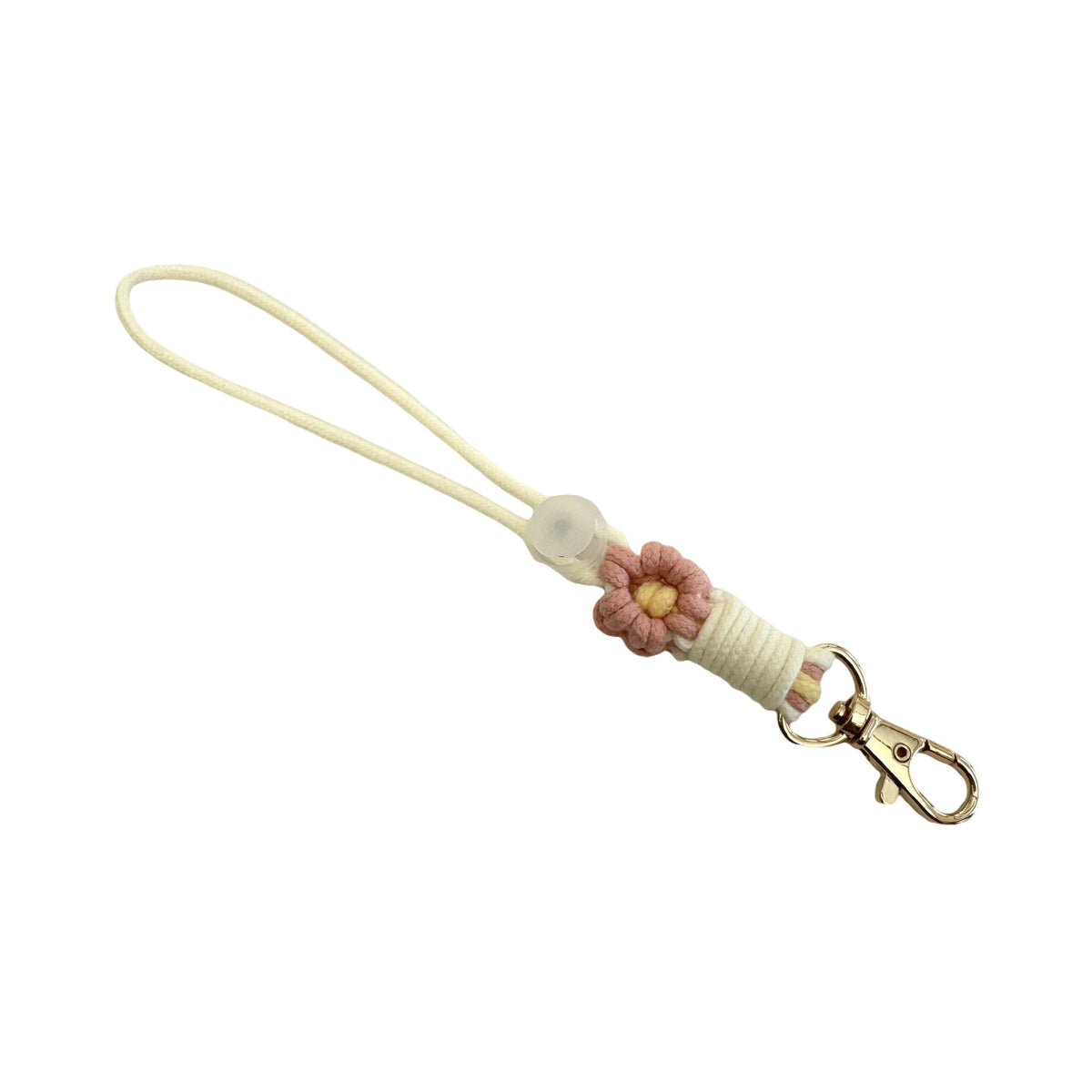 Floral Macrame Keychain Holder | Thrascher