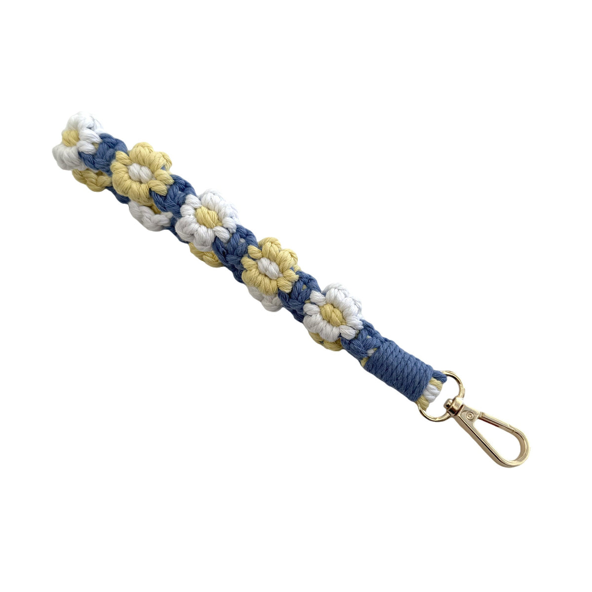 Floral Macrame Keychain Strap Red | Thrascher