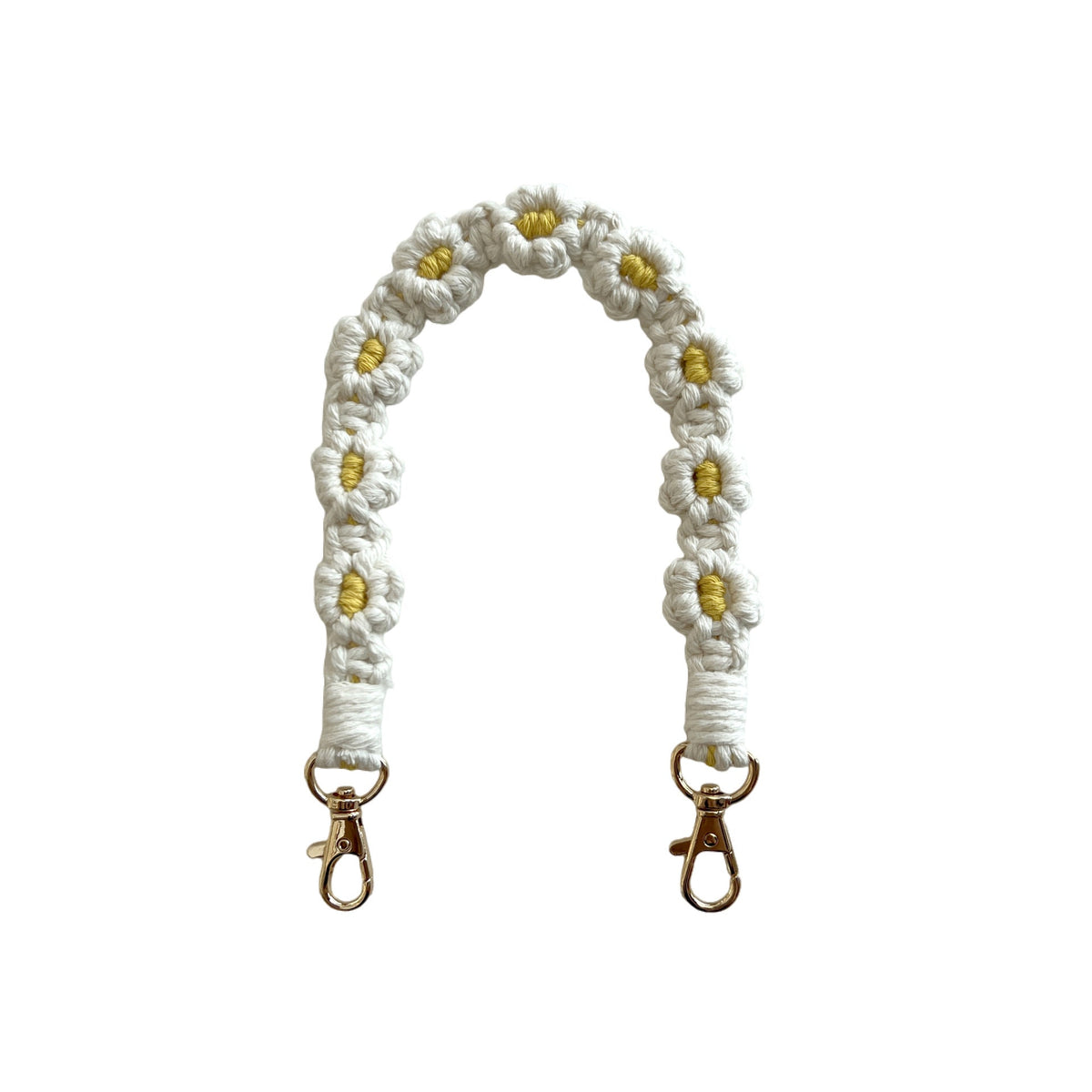 Floral Macrame Keychain Strap | Thrascher