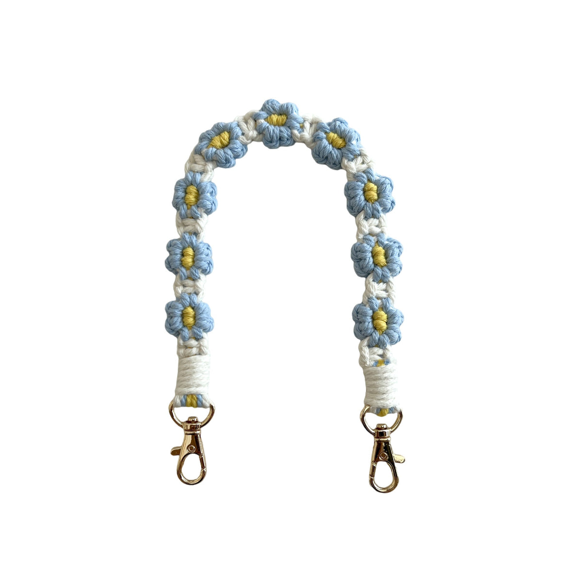 Floral Macrame Keychain Strap | Thrascher