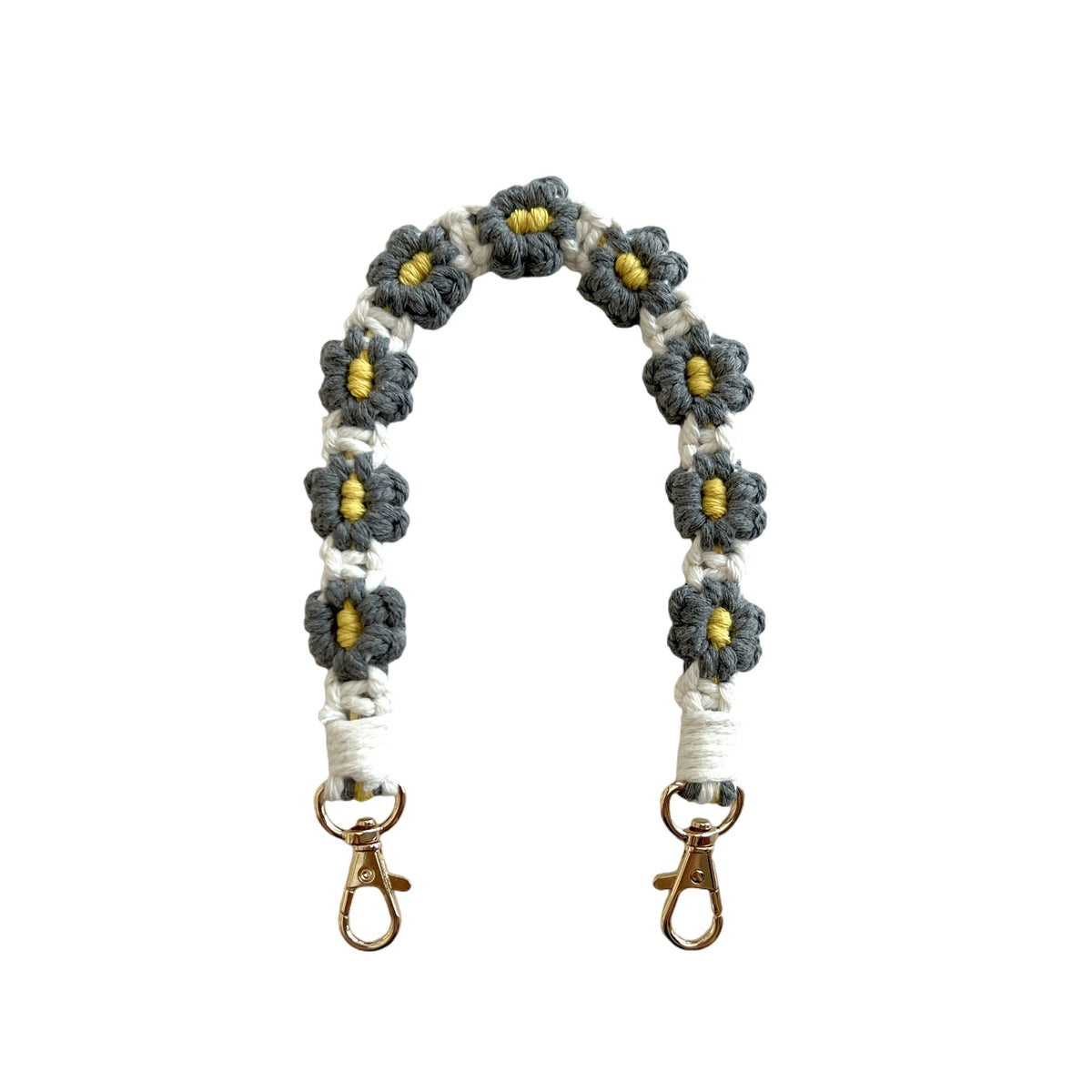 Floral Macrame Keychain Strap | Thrascher