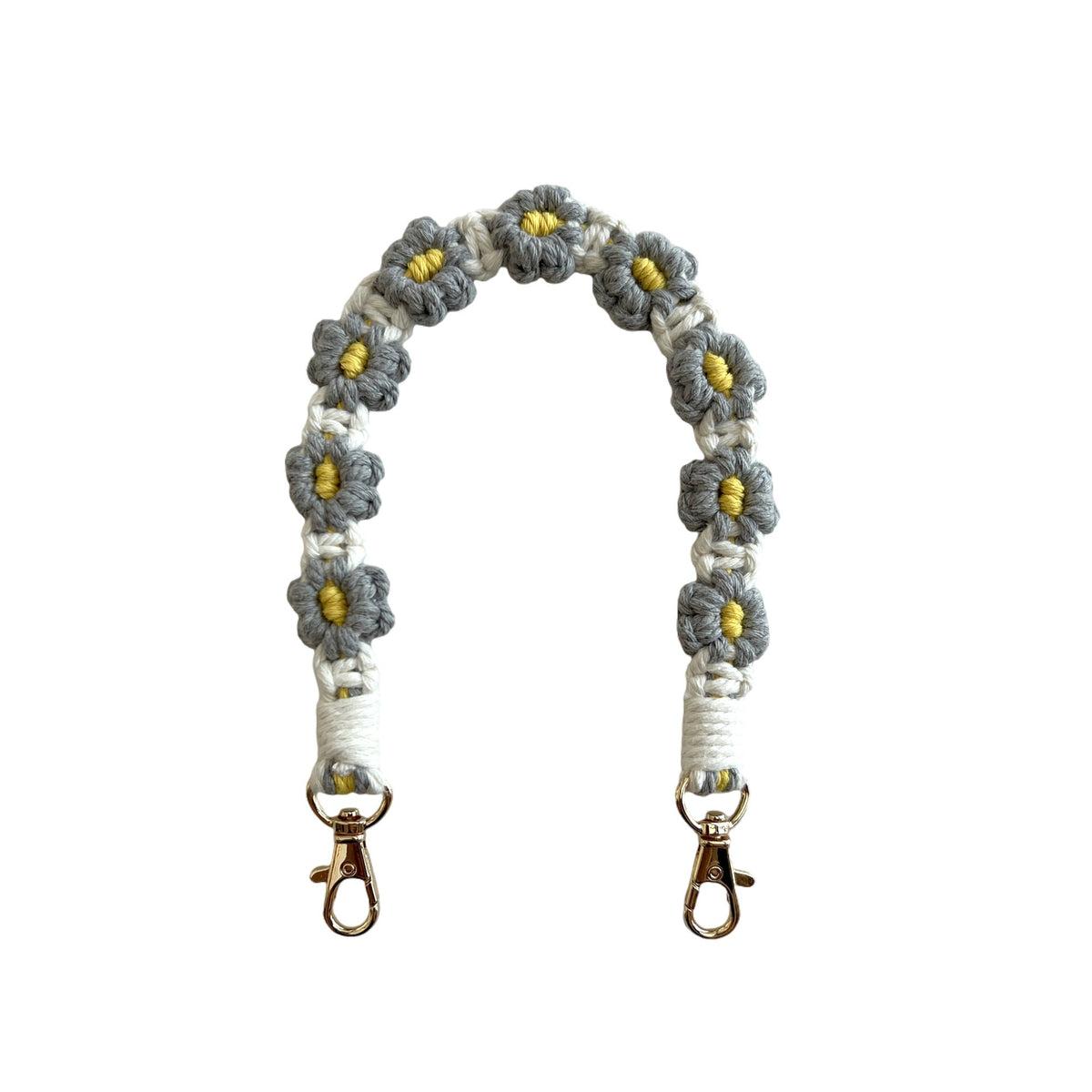 Floral Macrame Keychain Strap | Thrascher