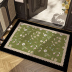Floral Pattern Area Rug Non Slip | Thrascher