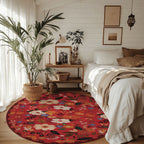 Floral Pattern Area Rug | Thrascher