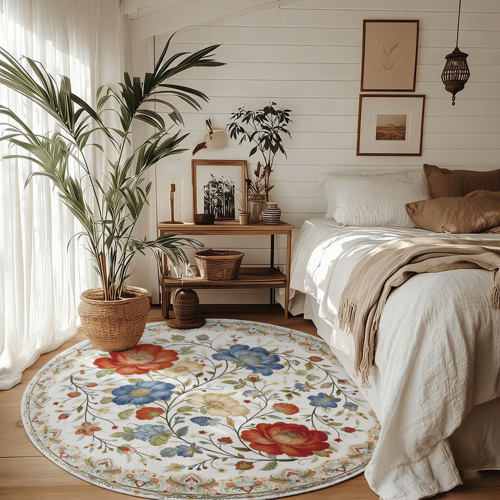 Floral Pattern Area Rug | Thrascher