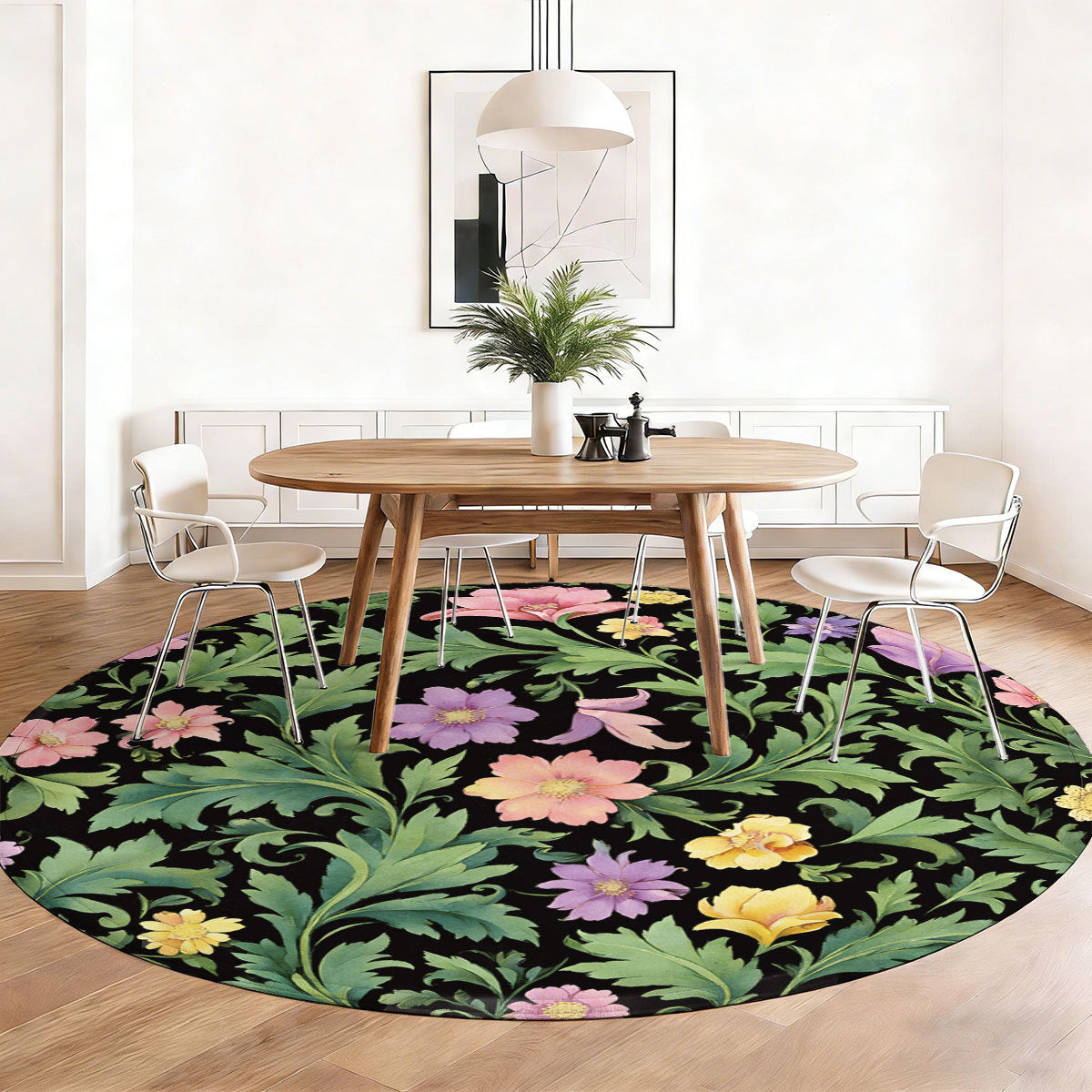 Floral Pattern Area Rug | Thrascher