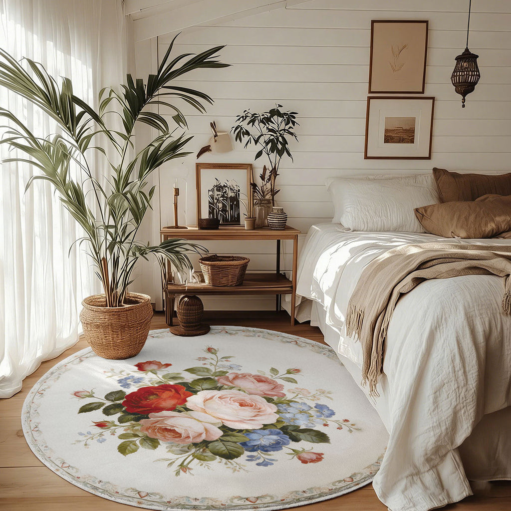 Floral Pattern Area Rug | Thrascher