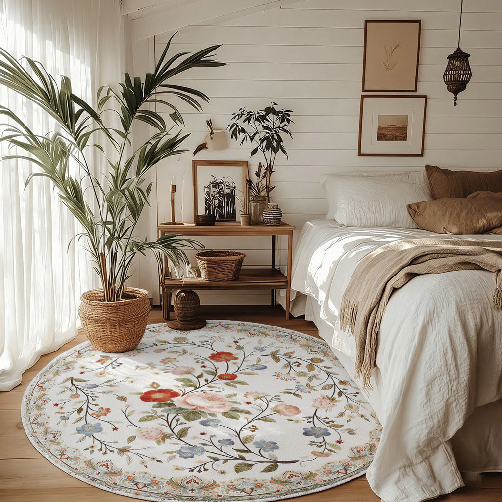Floral Pattern Area Rug | Thrascher