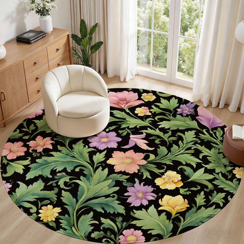 Floral Pattern Area Rug | Thrascher
