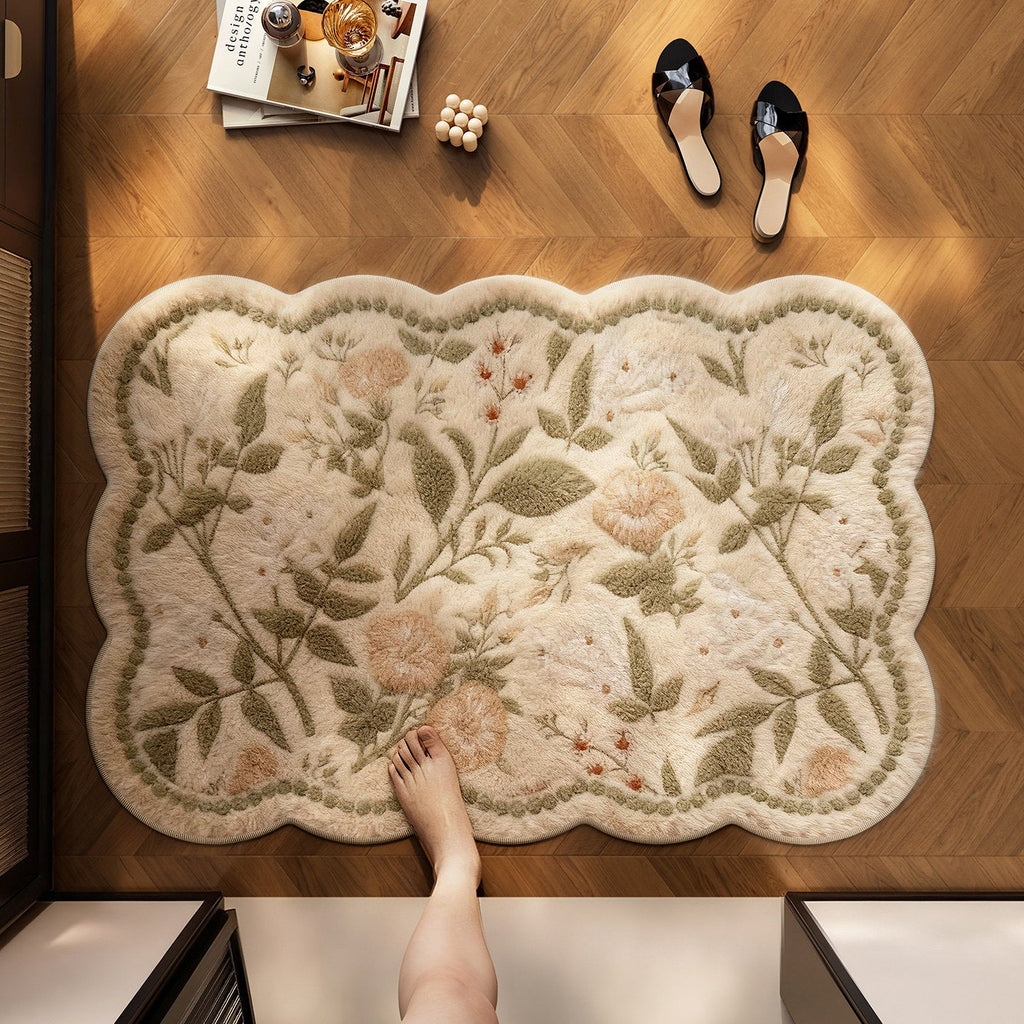 Floral Patterned Area Rug | Thrascher