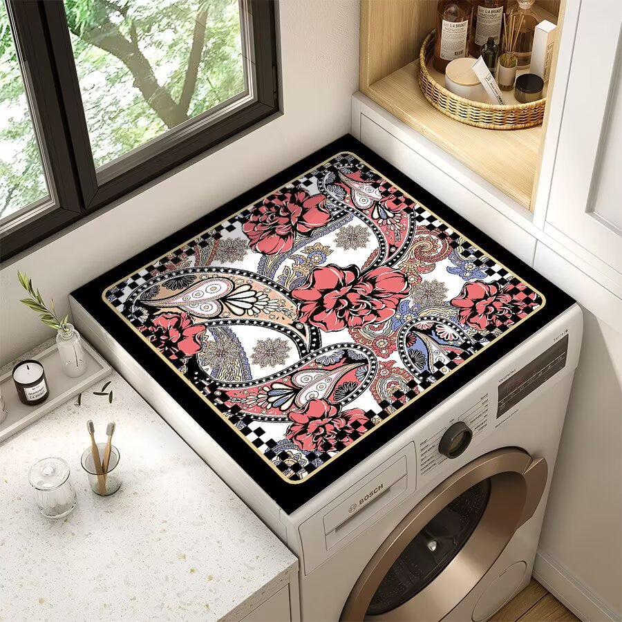 Floral Patterned Laundry Room Top Cover | Thrascher