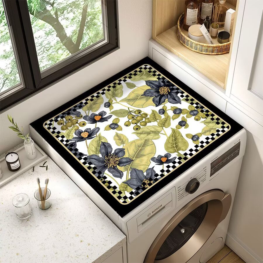 Floral Patterned Laundry Room Top Cover | Thrascher