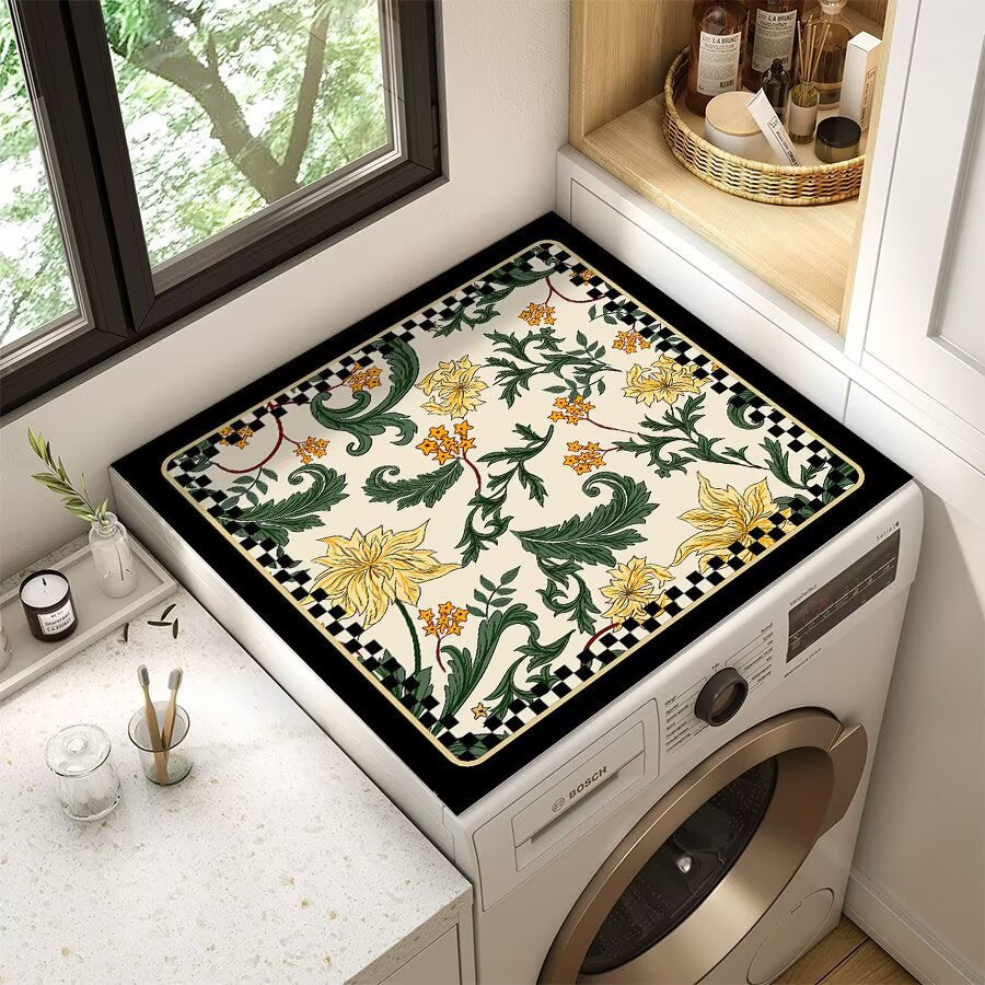 Floral Patterned Laundry Room Top Cover | Thrascher