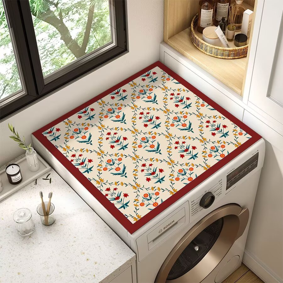 Floral Patterned Laundry Room Top Cover | Thrascher