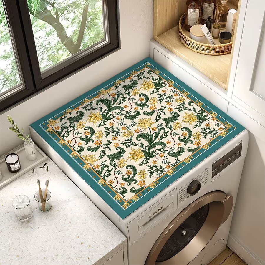Floral Patterned Laundry Room Top Cover | Thrascher