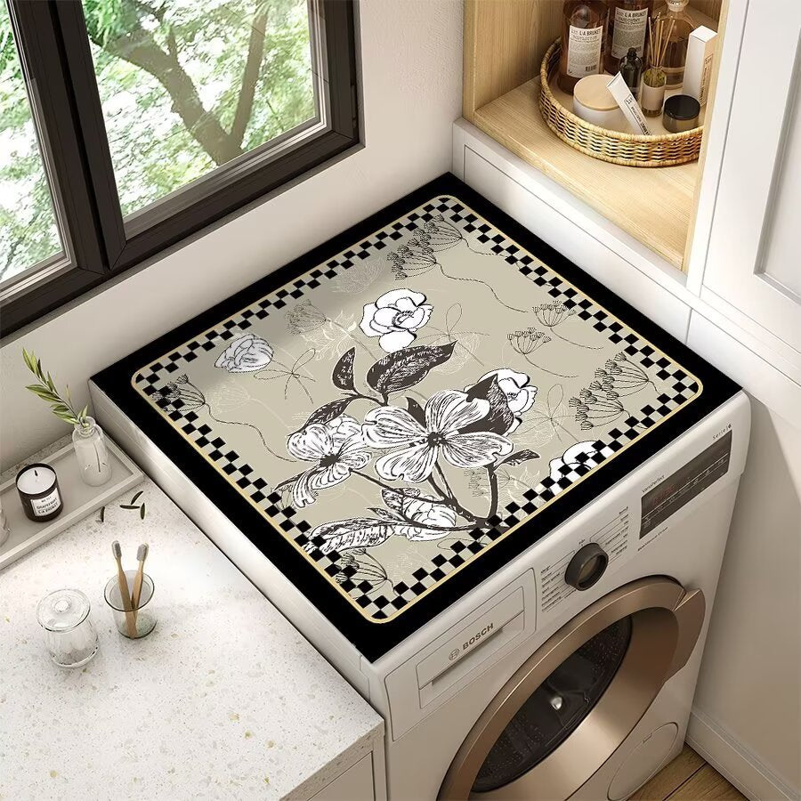 Floral Patterned Laundry Room Top Cover | Thrascher