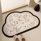 Floral-Printed Bath Runner | Thrascher