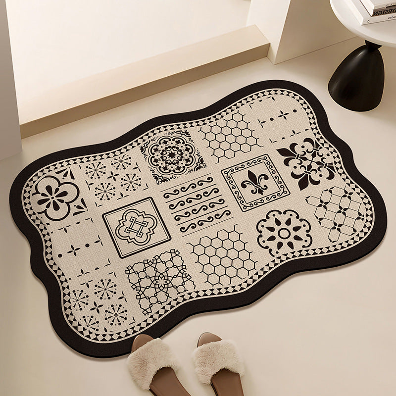 Floral-Printed Bath Runner | Thrascher