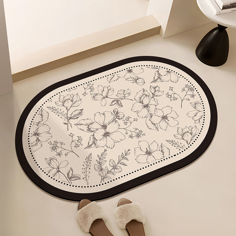 Floral-Printed Bath Runner | Thrascher