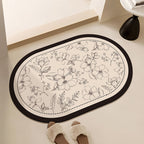 Floral-Printed Bath Runner | Thrascher