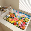 Floral-Themed Kitchen Mat | Thrascher