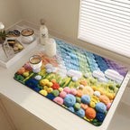 Floral-Themed Kitchen Mat | Thrascher