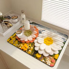 Floral-Themed Kitchen Mat | Thrascher