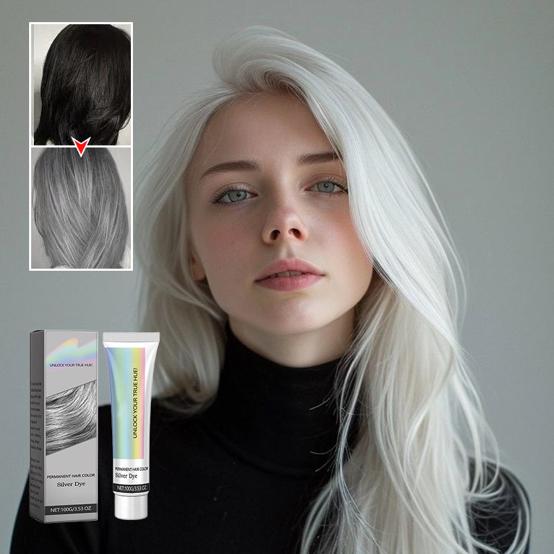 2-in-1 Silver Hair Color with Plant Extracts, Ammonia-Free, 100g