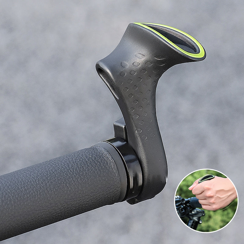 Ergonomic Bicycle Handlebar Grips, Carbon with Nylon Fiber, 120 g, 1 Pair