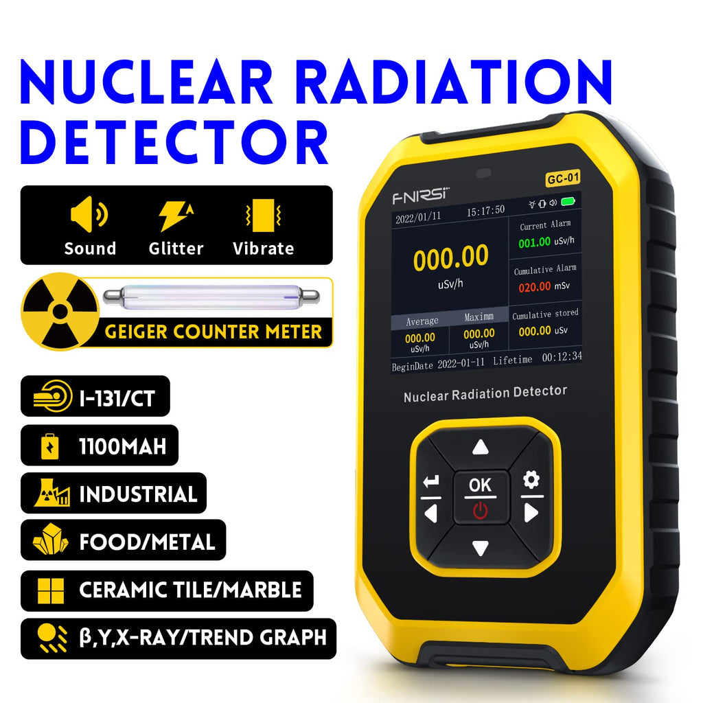 FNIRSI GC-01 Geiger Counter, Rechargeable Beta-Gamma Radiation Detector, view 2