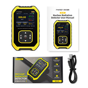 FNIRSI GC-01 Geiger Counter, Rechargeable Beta-Gamma Radiation Detector, view 3