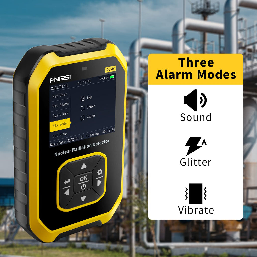 FNIRSI GC-01 Geiger Counter, Rechargeable Beta-Gamma Radiation Detector, view 6