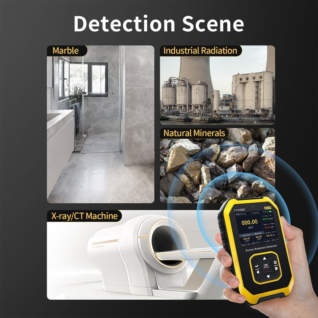 FNIRSI GC-01 Geiger Counter, Rechargeable Beta-Gamma Radiation Detector, view 8