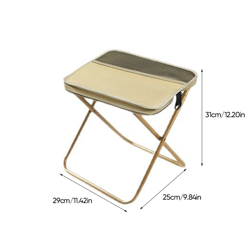 Foldable Backpack Stool, Carbon Steel Frame, 600D Oxford Seat, view 12