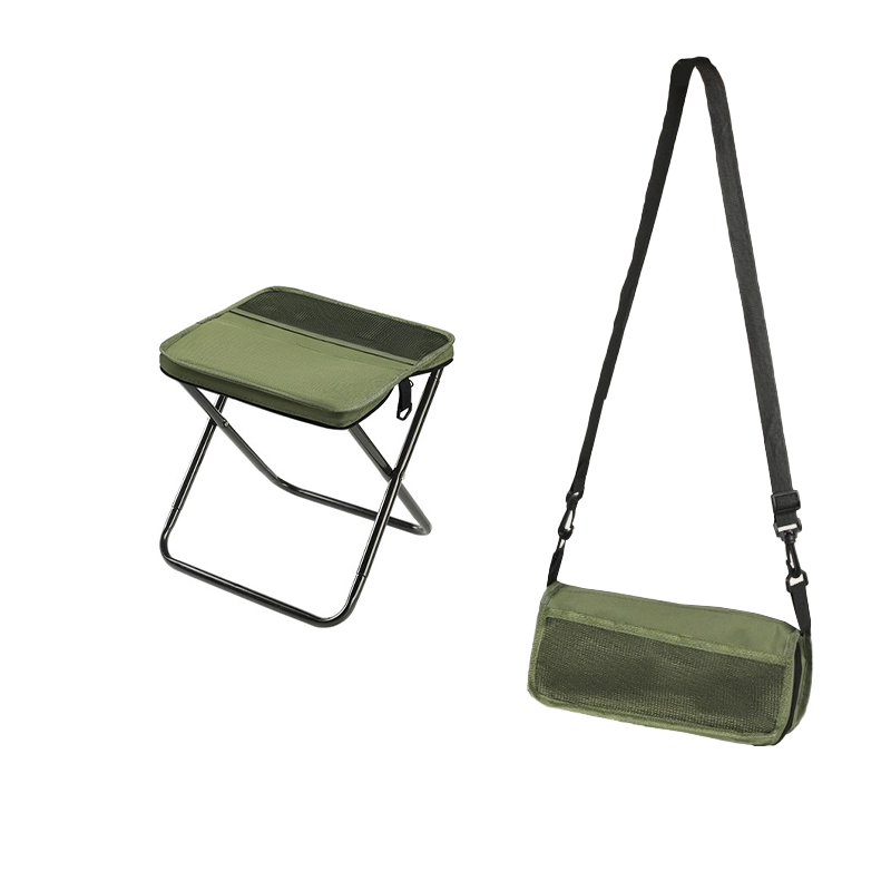 Foldable Backpack Stool, Carbon Steel Frame, 600D Oxford Seat, view 14