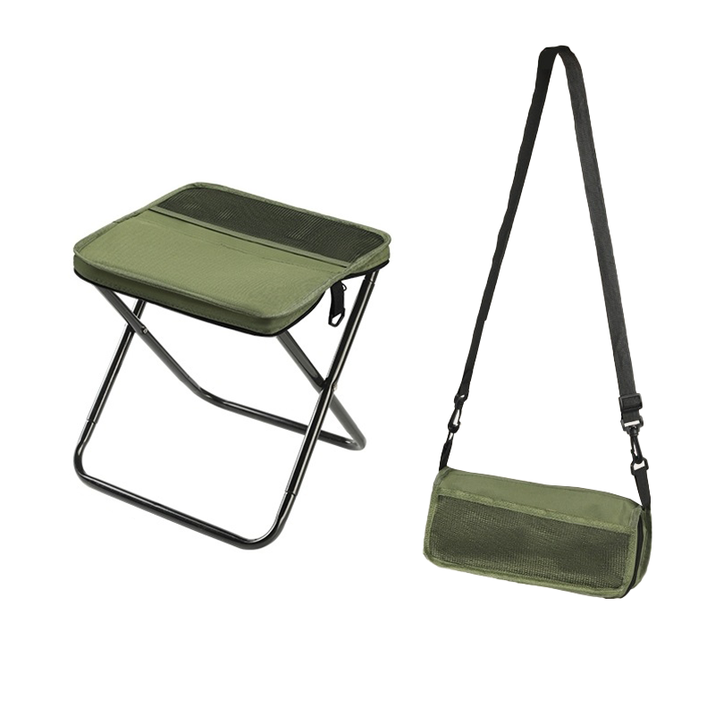Foldable Backpack Stool, Carbon Steel Frame, 600D Oxford Seat, view 15