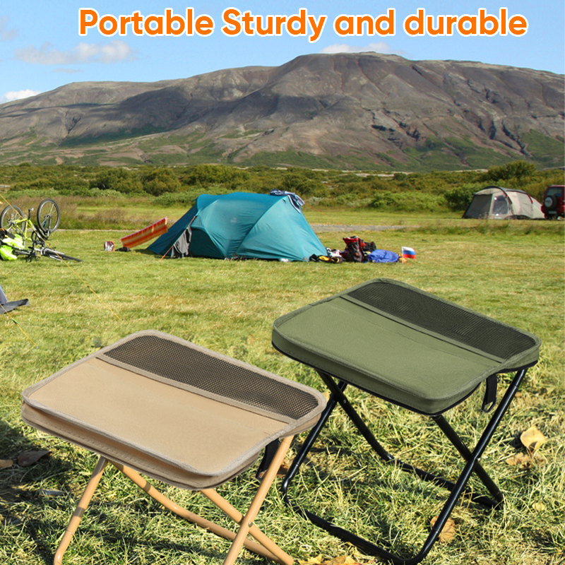 Foldable Backpack Stool, Carbon Steel Frame, 600D Oxford Seat, view 5