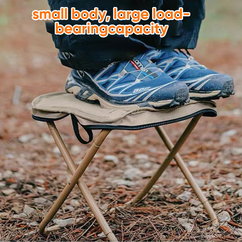 Foldable Backpack Stool, Carbon Steel Frame, 600D Oxford Seat, view 7