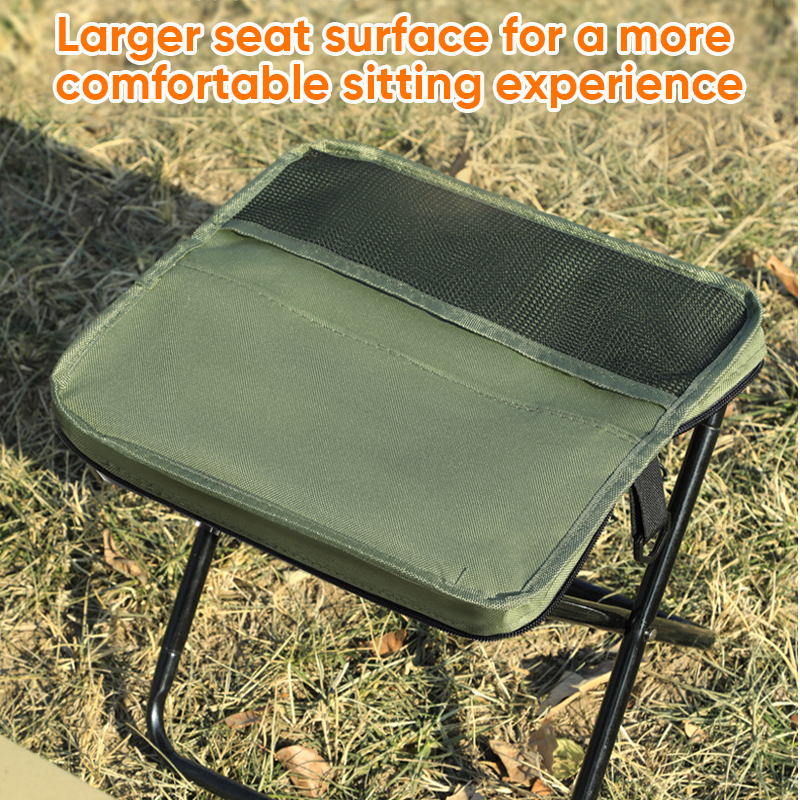 Foldable Backpack Stool, Carbon Steel Frame, 600D Oxford Seat, view 8