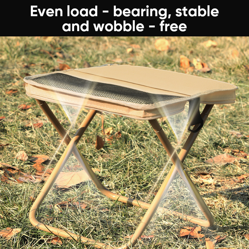 Foldable Backpack Stool, Carbon Steel Frame, 600D Oxford Seat, view 9