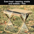 Foldable Backpack Stool, Carbon Steel Frame, 600D Oxford Seat, view 9