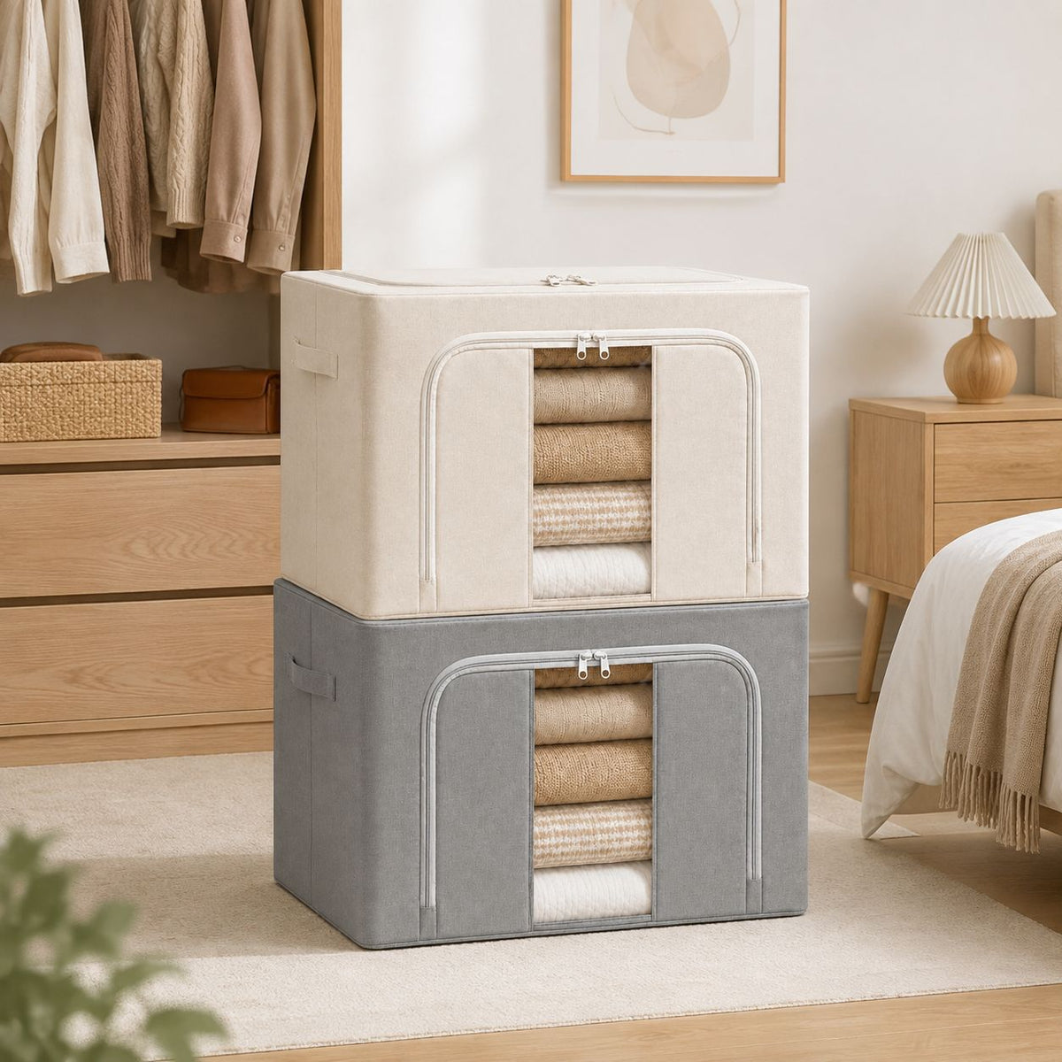 Foldable Fabric Storage Bins | Thrascher