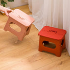 Foldable Plastic Step Stool with Handle for Adults and Kids, view 2